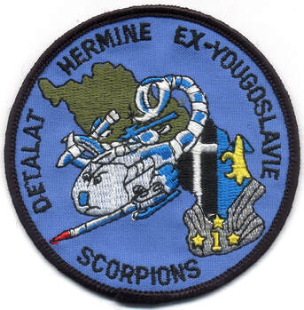Patch APS de l'escadrille Scorpions du DETALAT Hermine 1er RHC Alat.fr