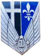 Insigne régimentaire 1er RHC, type 1, DRAGO étoiles argent. Alat.fr