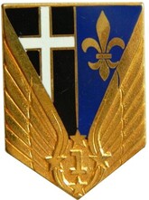 Insigne régimentaire 1er RHC, type 1, DRAGO étoiles dorées. Alat.fr