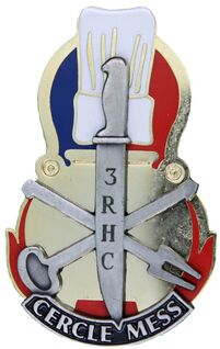 Insigne du cercle mixte du 3e RHC. Alat.fr