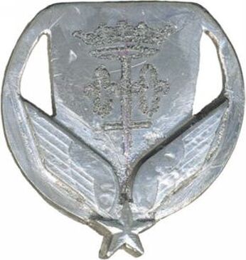 Insigne métallique artisanal de la campagne 2004-2005 de la Jeanne d'Arc Alat.fr