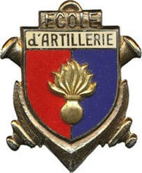 Insigne école d'artillerie type 1 Alat.fr
