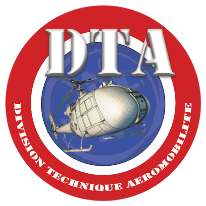 Maquette du patch de la division technique aéromobilité du CFSA de la BE-2e RHC Alat.fr