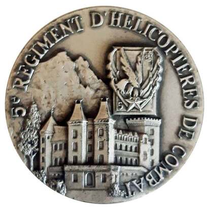Médaille régimentaire du 5e RHC type 5 Alat.fr
