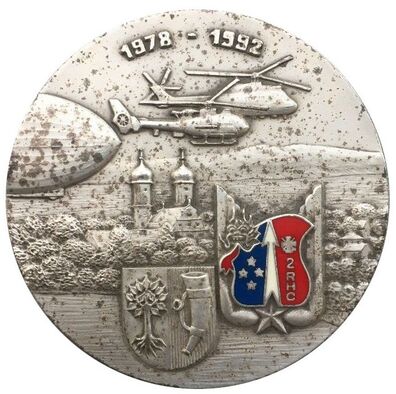 Médaille régimentaire 2e RHC, fabriquant inconnu Alat.fr