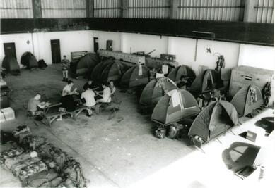 Opération KAHYA : bivouac dans hangar armée de l'Air togolaise à Lomé (2) Alat.fr