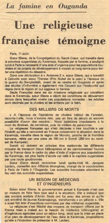 Opération Menthe : article de presse de la République du Centre (2). Alat.fr