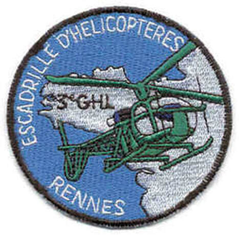 Patch tissu escadrille d'hélicoptères du 3e GHL Alat.fr