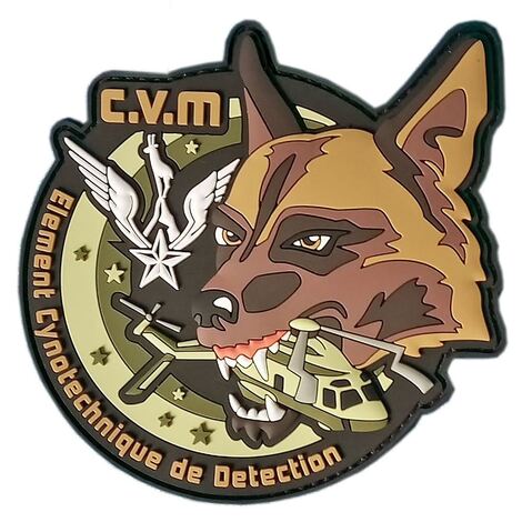 Patch élément cynotechnique de détection du CVM en gomme Alat.fr