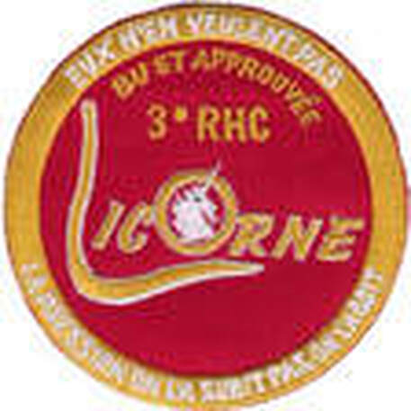 Patch prototype en tissu,envisagé pour l'opération Licorne du 3e RHC Alat.fr