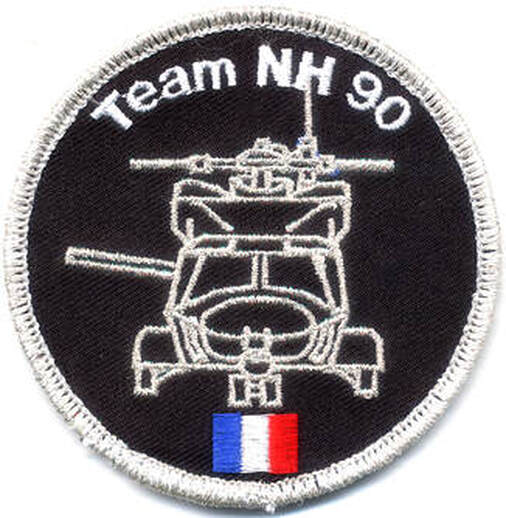 Patch Team NH 90 écriture blanche Alat.fr