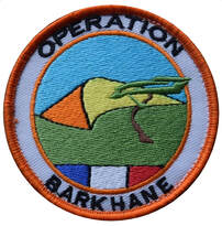Patch couleurs, type 1, de l'insigne général de l'opération Barkhane. Alat.fr