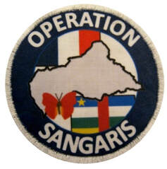 Patch en tissu, type 2, de l'insigne général de l'opération SANGARIS. Alat.fr