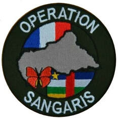 Patch en tissu, type 3, de l'insigne général de l'opération SANGARIS. Alat.fr