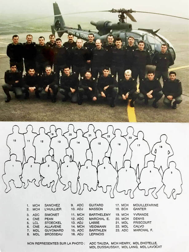 Les personnels du 6e GHL de Metz en 1994