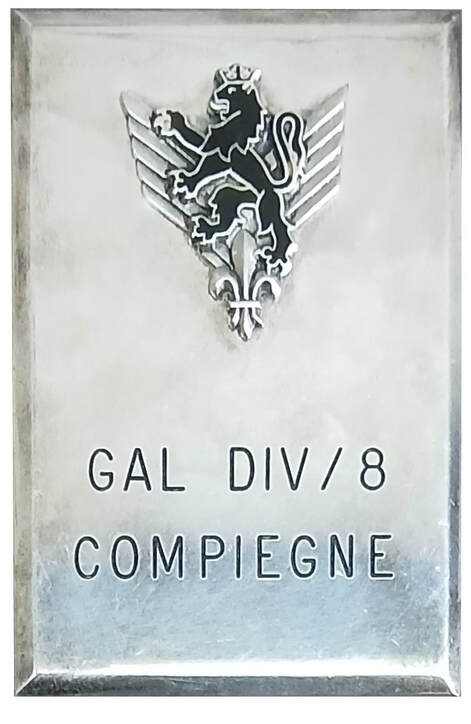 Plaquette métallique du GALDIV 8 Alat.fr