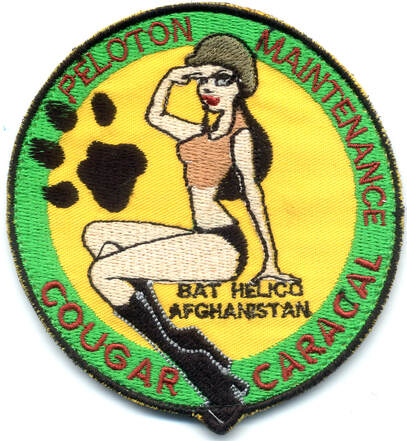Patch tissu peloton maintenance Cougar et Caracal ISAF Kaboul Alat.fr