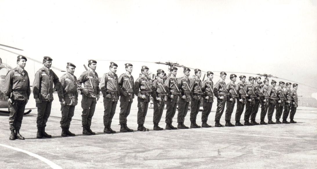 Passation de commandement au CVM fin juin 1976 Alat.fr