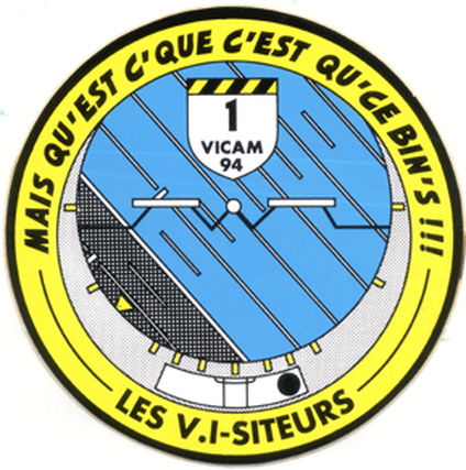 Autocollant 1er VICAM en 1994 ESALAT Dax Alat.fr