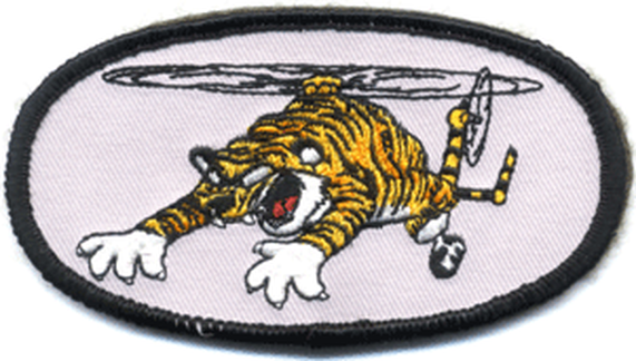 Patch en tissu, représentant un tigre avec un rotor du centre de formation Franco-allemand à Fassberg Alat.fr