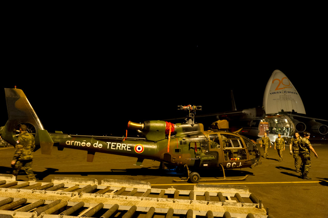 Serval : Arrivée des GAZELLE à Bamako, le 14 janvier 2013 (2). Alat.fr