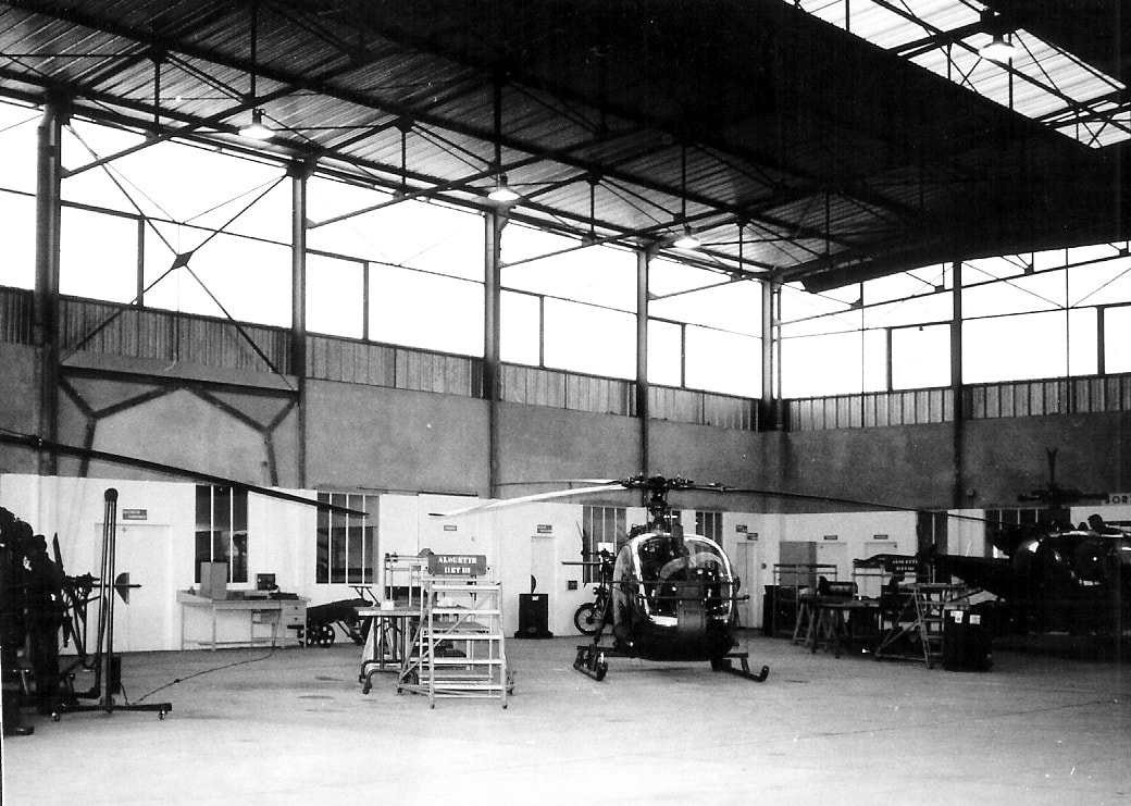 SRALAT du GALDIV 11 : vue générale du hangar (2). Alat.fr
