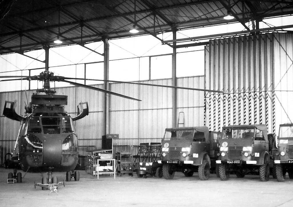 SRALAT du GALDIV 11 : vue générale du hangar (3). Alat.fr