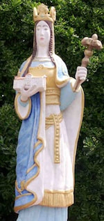 Statue de sainte Clotilde, sainte patronne de l'ALAT alat.fr