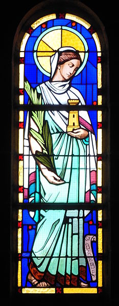 Représentation de sainte Barbe, sainte patronne de l'ALAT jusqu'en mai 1994 alat.fr